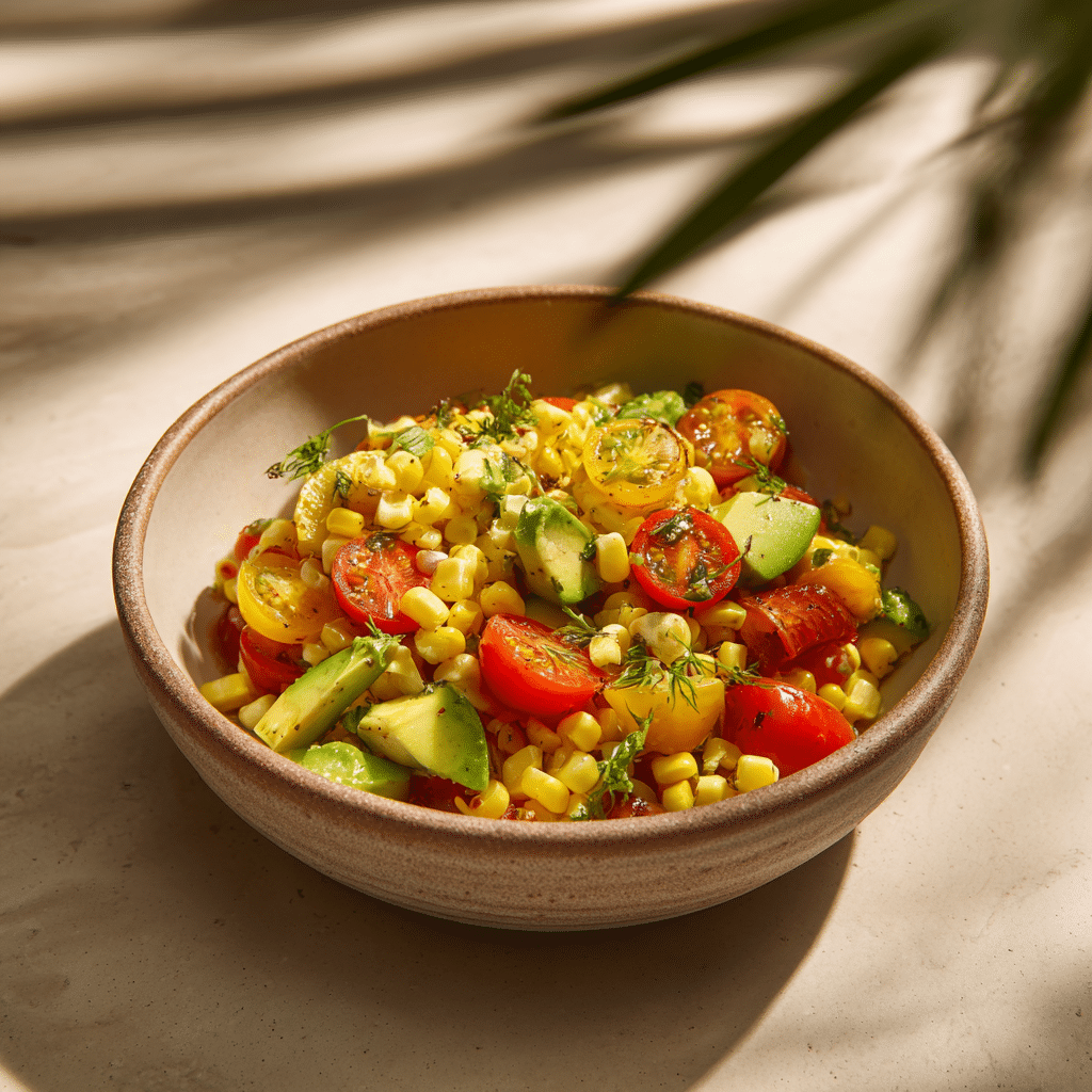 Summer Corn Salad with Avocado: A Fresh and Vibrant Delight