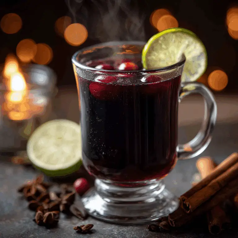 Tart Cherry Mulled “Wine”