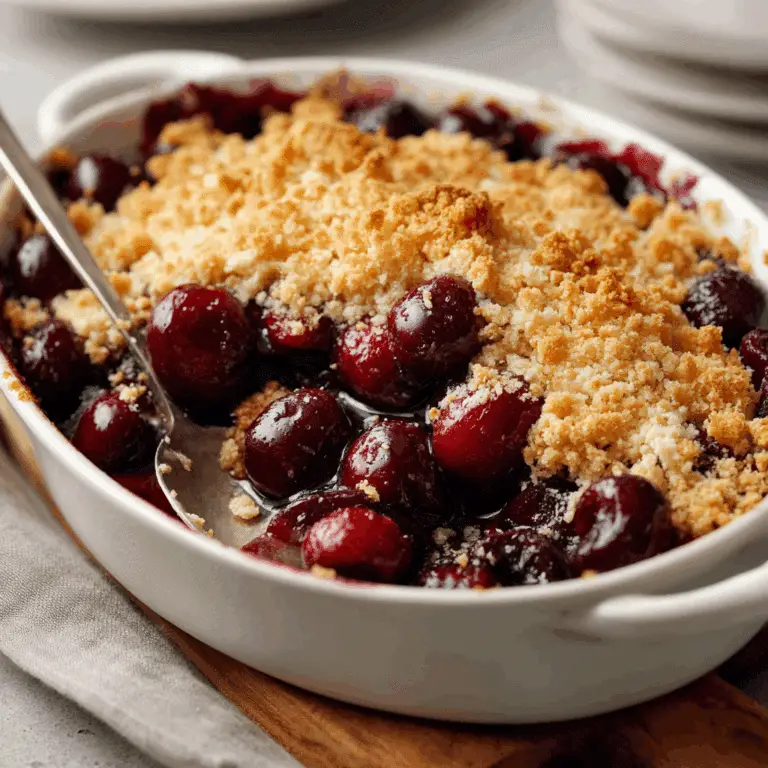 Fresh Cherry Crisp