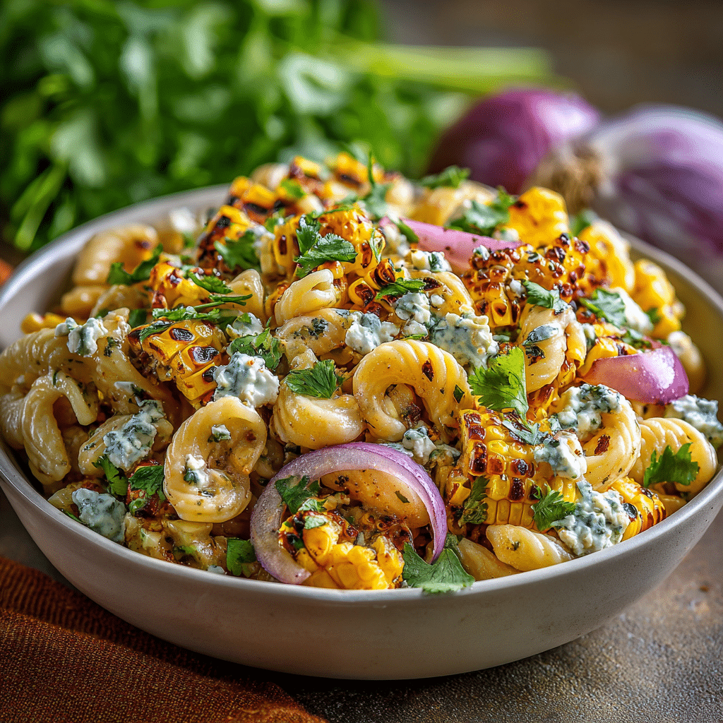 Healthy Street Corn Pasta Salad