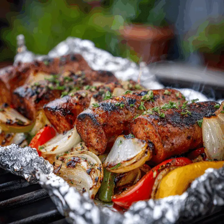 Spicy Sausage and Pepper Foil Packs