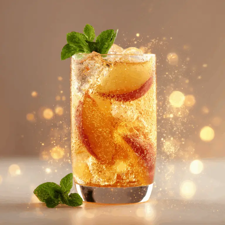 Ginger Peach Sparkler