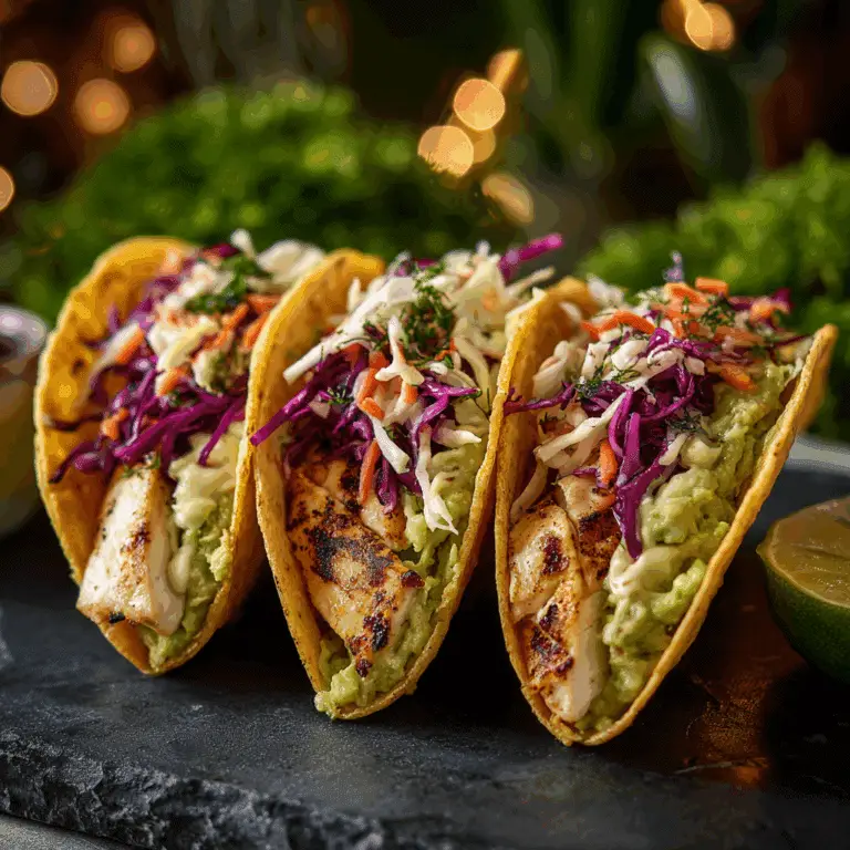 Chicken and Avocado Tacos
