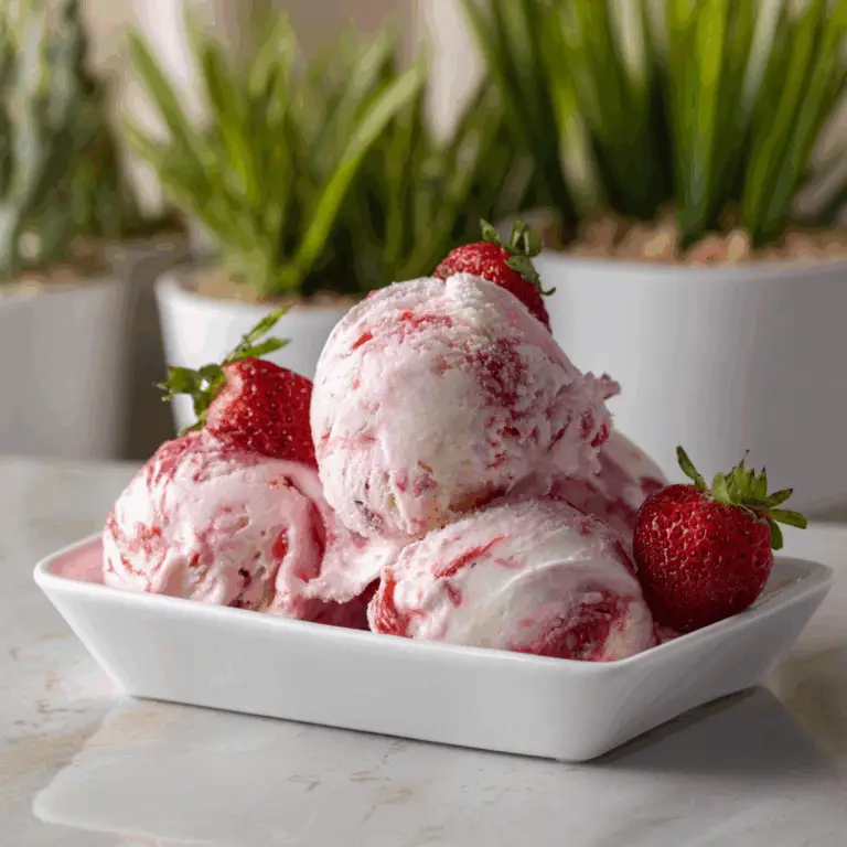 Strawberry Cream Swirl Ice Cream