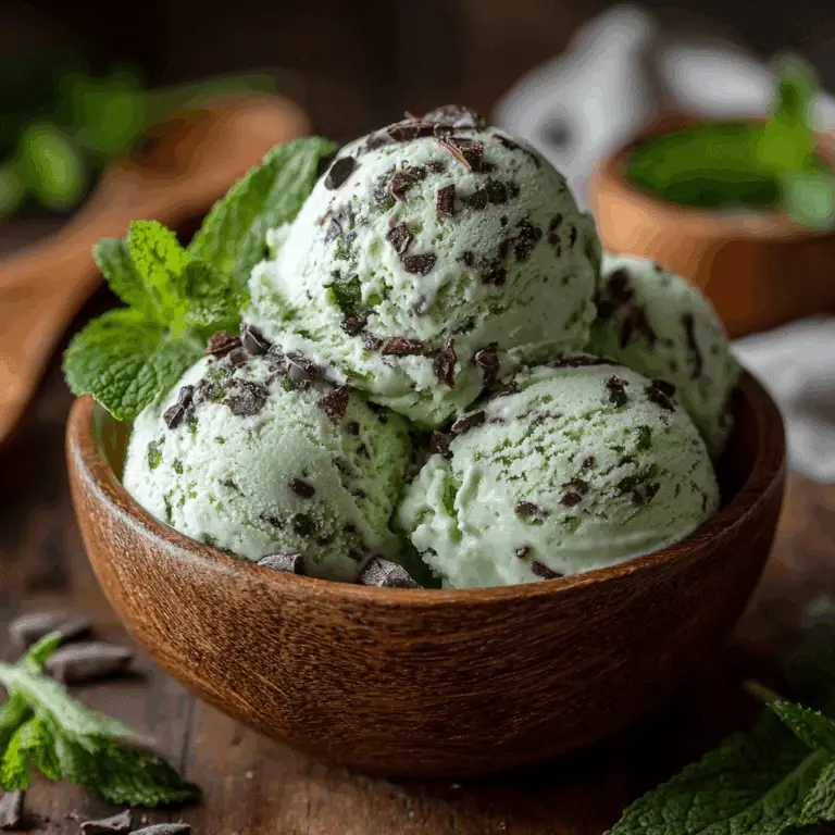 Mint Chocolate Chip Delight Ice Cream