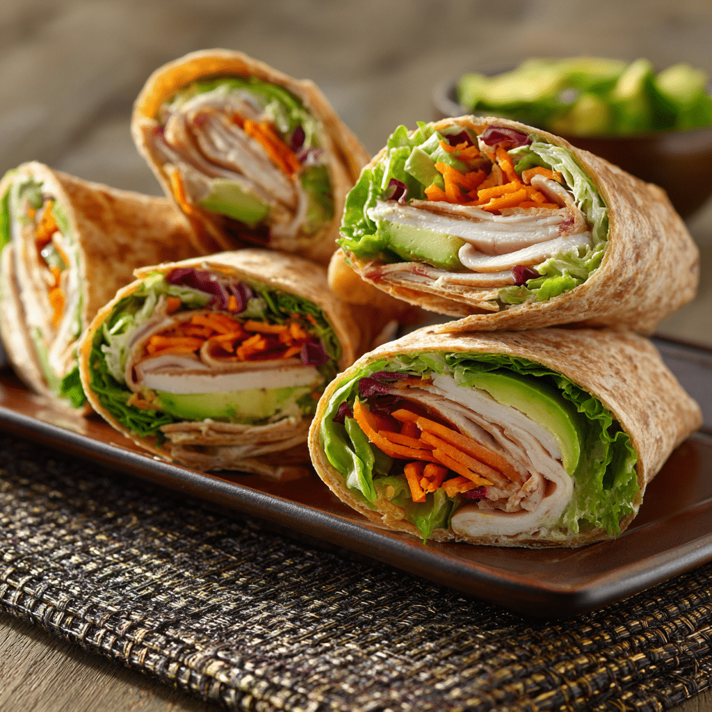 Turkey Avocado Salad Wrap
