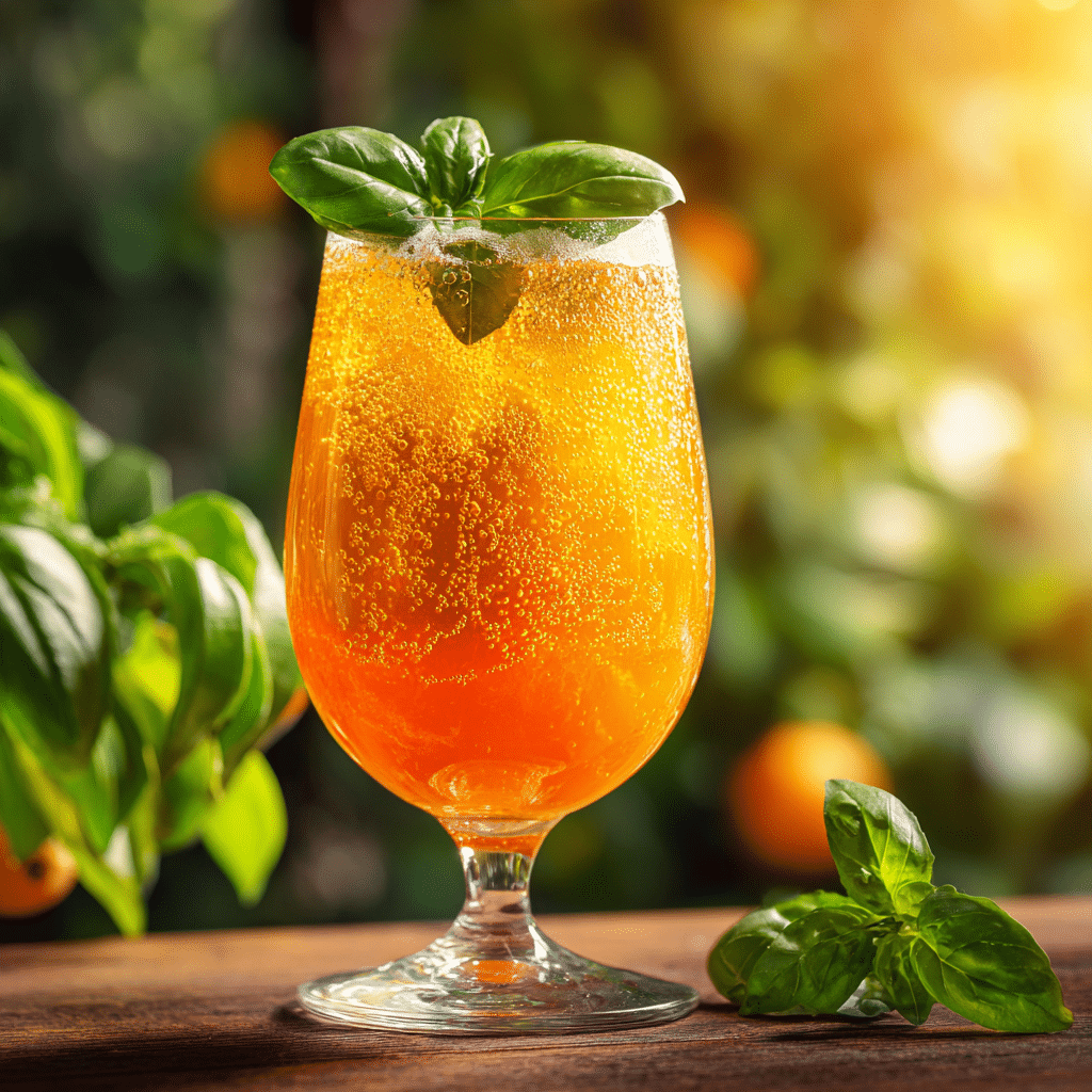 Tangerine Basil Sparkler
