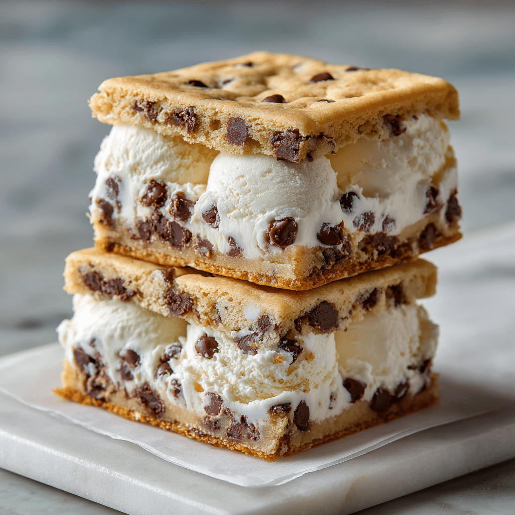 Cookie Dough Ice Cream Sandwiches