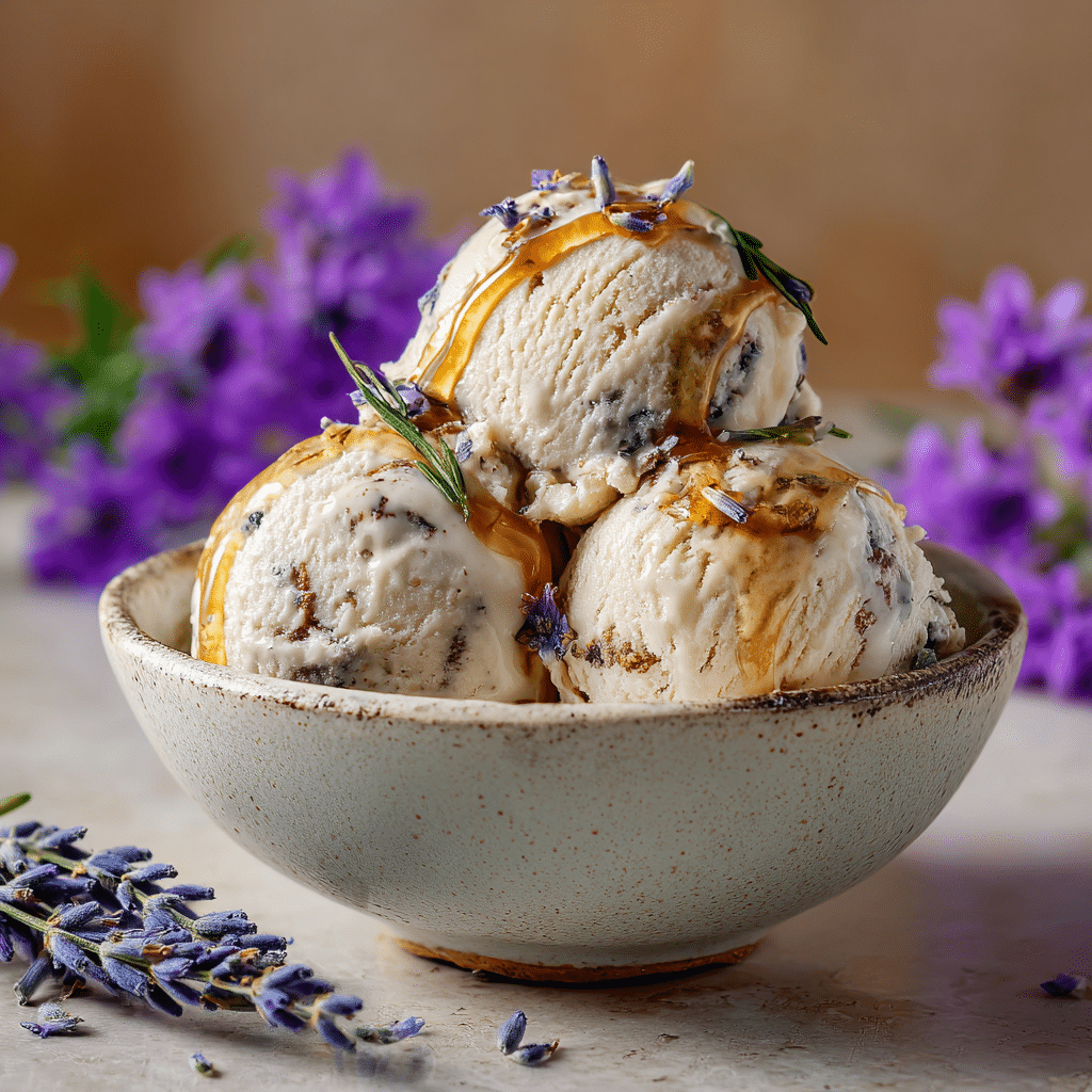 Honey Lavender Ice Cream