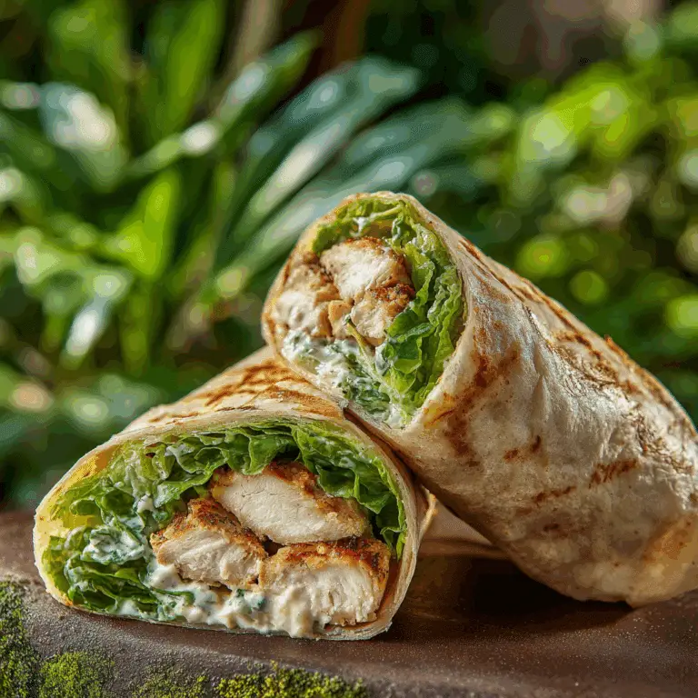 Chicken Caesar Salad Wraps