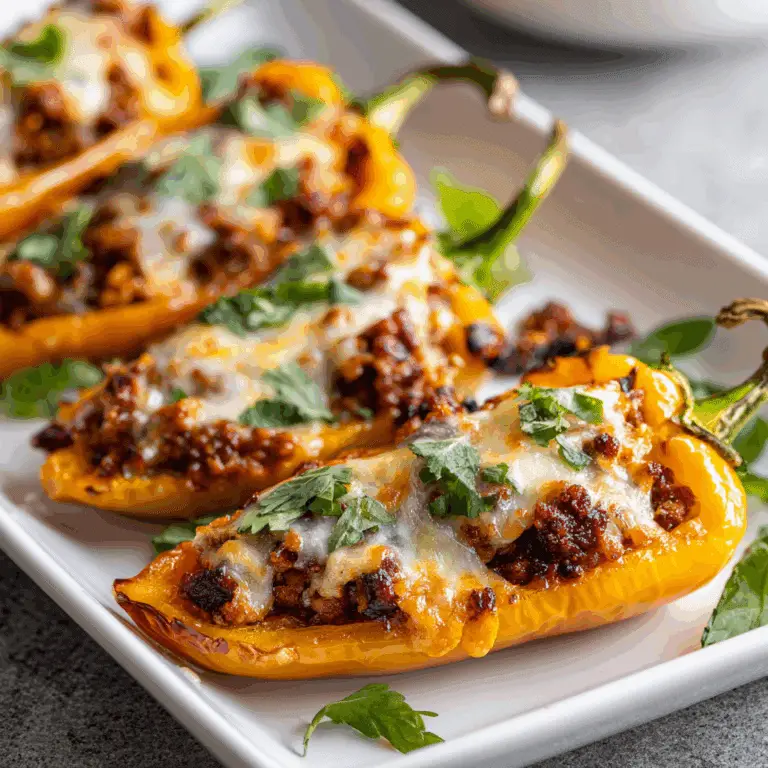 Taco-Stuffed Sweet Peppers