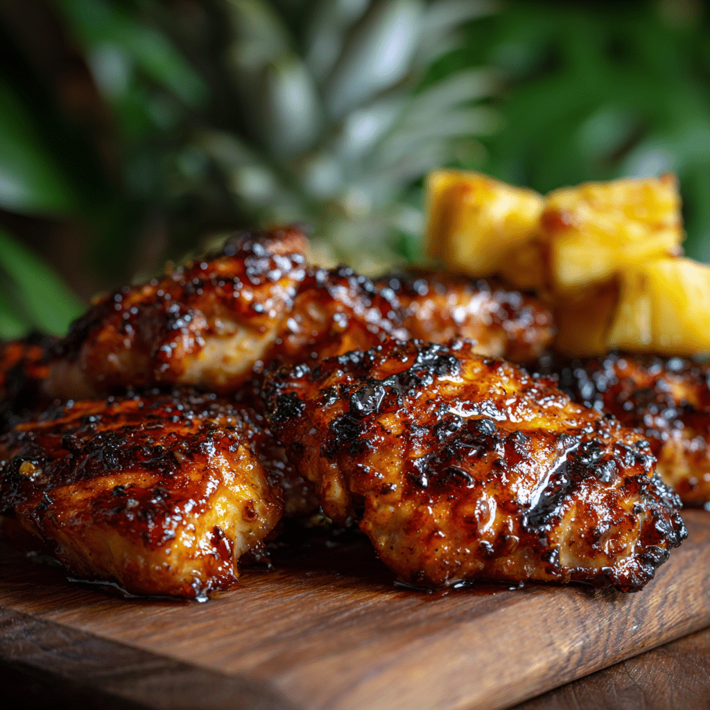 Grilled Pineapple Chicken Kebabs