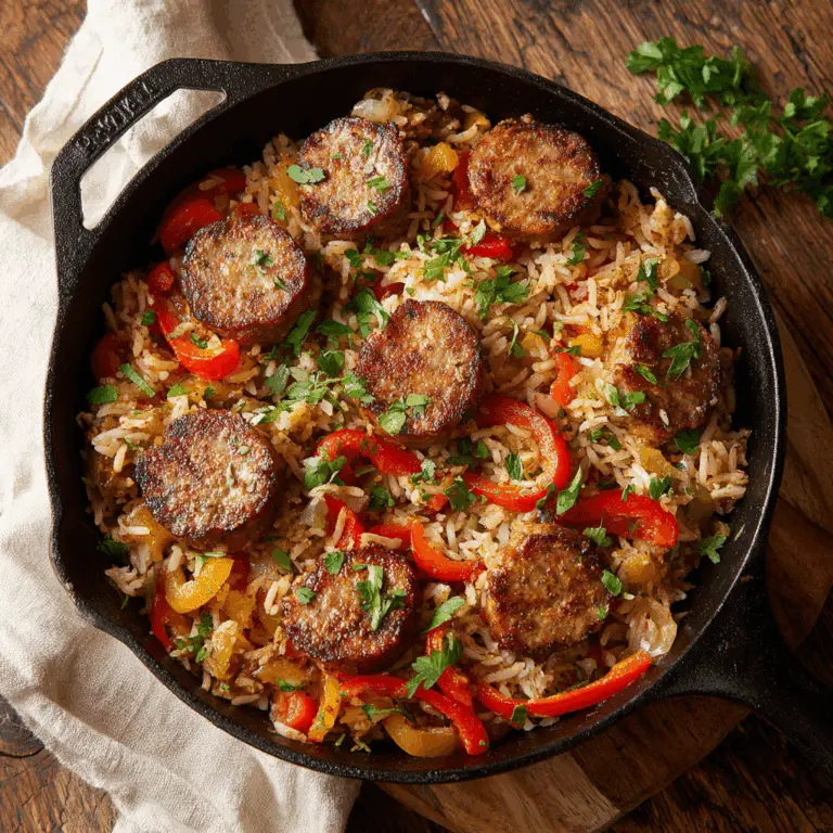 Easy One Pot Sausage And Rice