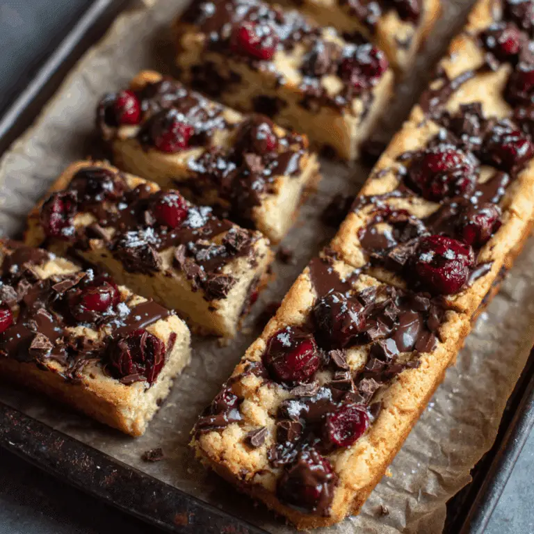 Cherry Chocolate Chip Blondies