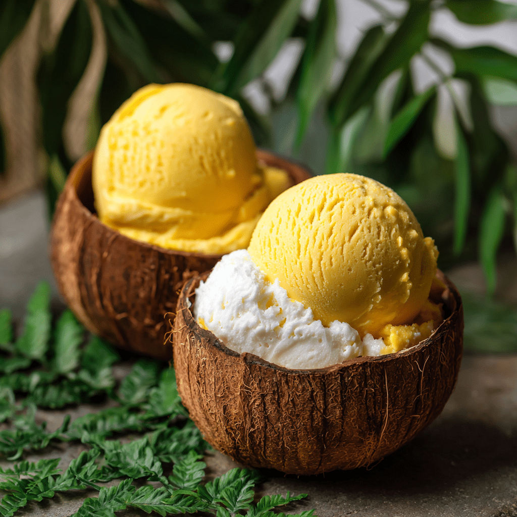 Coconut Mango Paradise Ice Cream