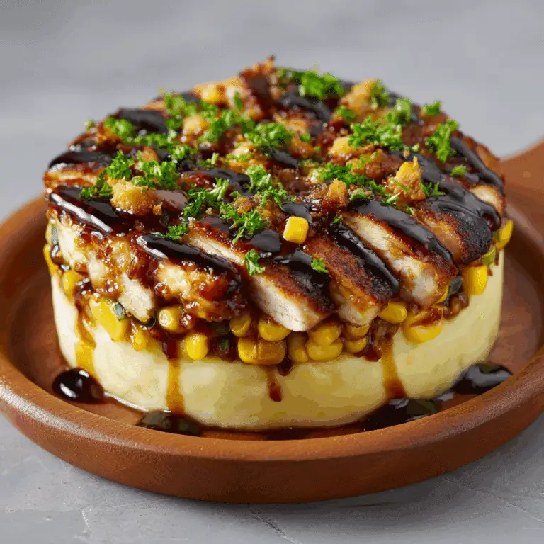 Honey Chipotle Chicken Bowl Cake (savoury)