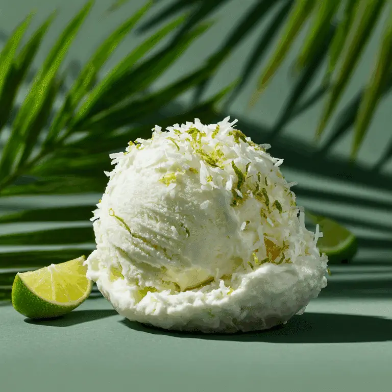 Lime Coconut Cream Ice Cream