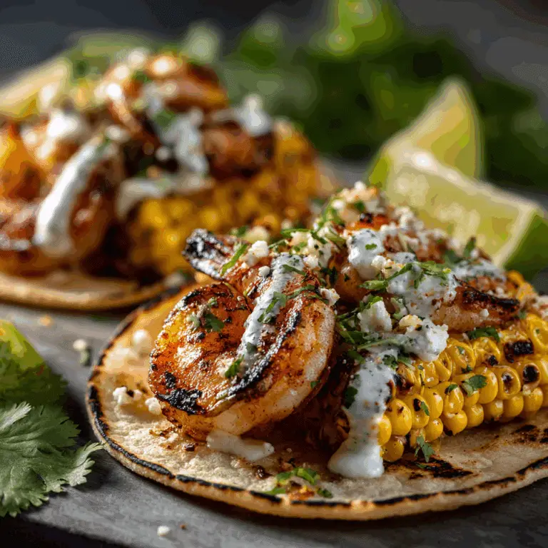 Shrimp and Corn Tacos