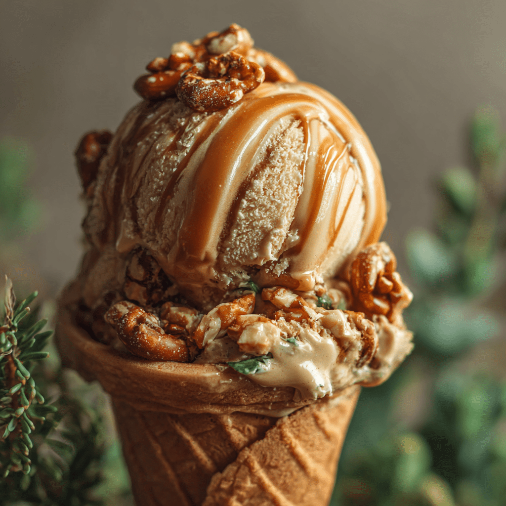 Salted Caramel Pretzel Crunch Ice Cream