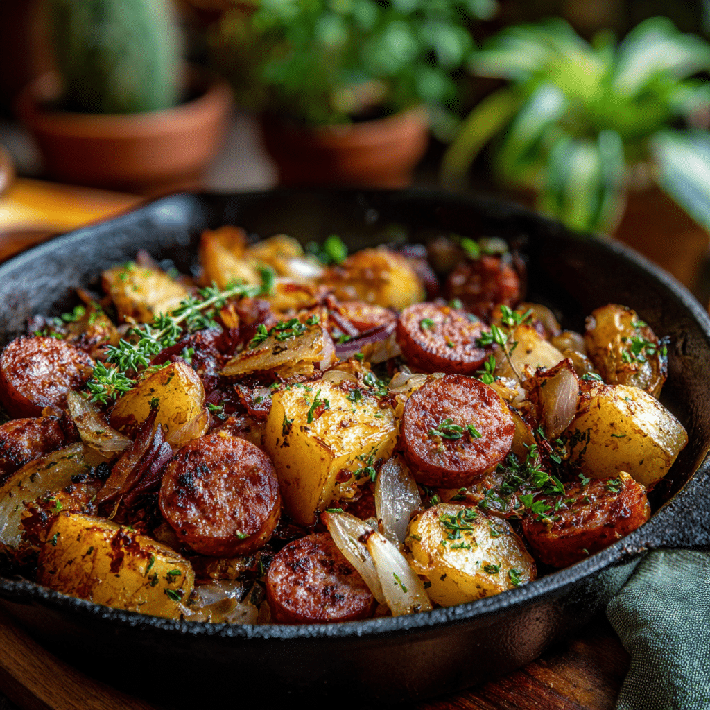 One Pan Kielbasa and Potatoes