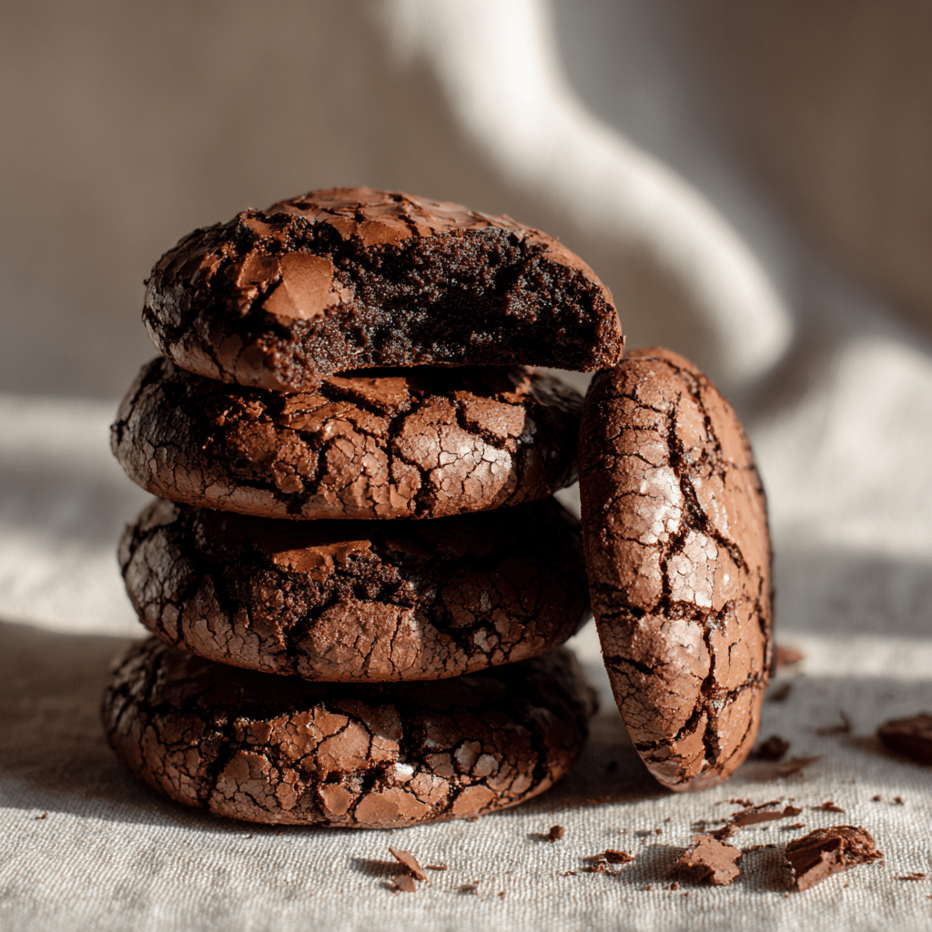 Crinkle Top Brownie Cookies