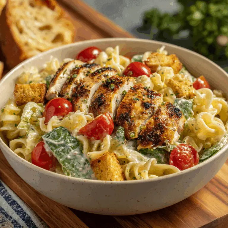 Chicken Caesar Pasta Salad