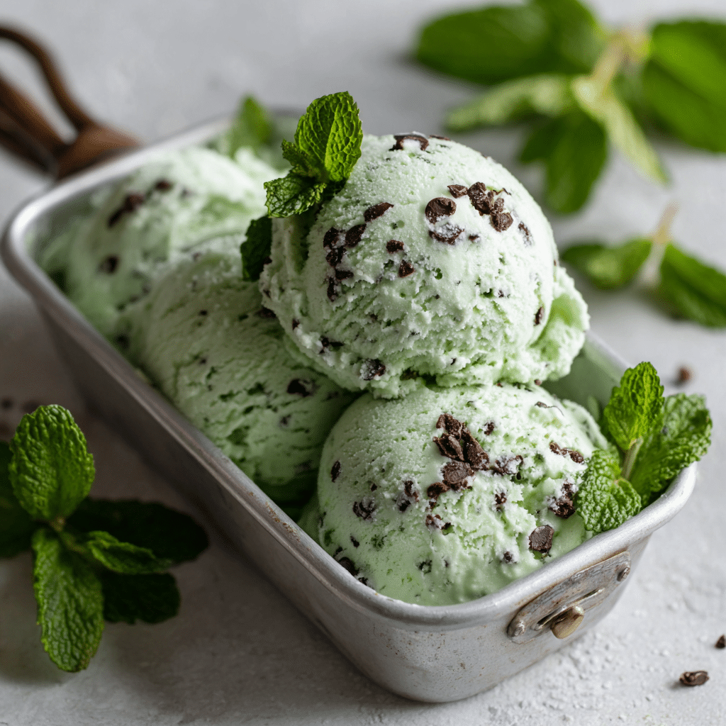 Mint Chocolate Chip Delight Ice Cream