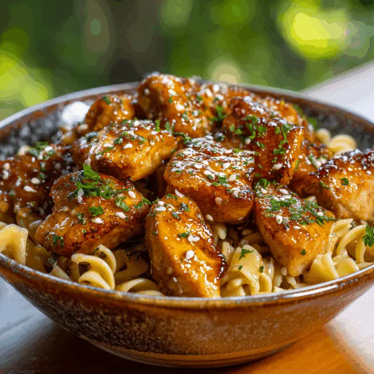 One-Pot Sassy Honey Garlic Chicken & Rice Pasta