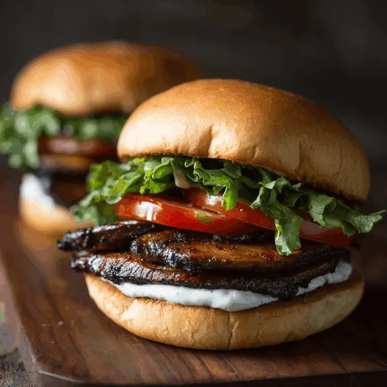 Grilled Portobello Mushroom Burgers