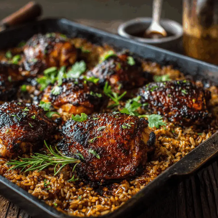 One-Pan Bold Honey BBQ Chicken Rice
