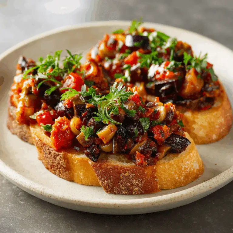 Eggplant Caponata Toast
