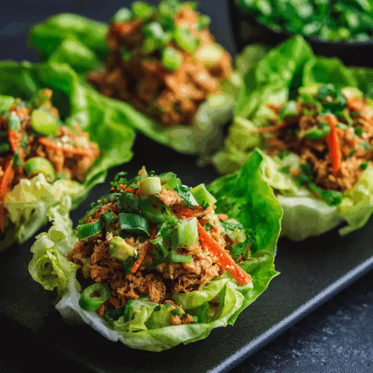 Spicy Tuna Lettuce Wraps