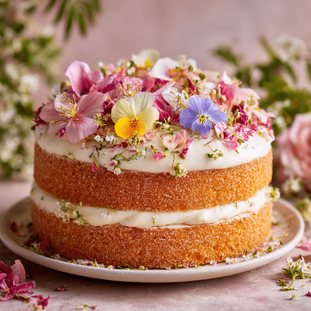 Elderflower Champagne Cake
