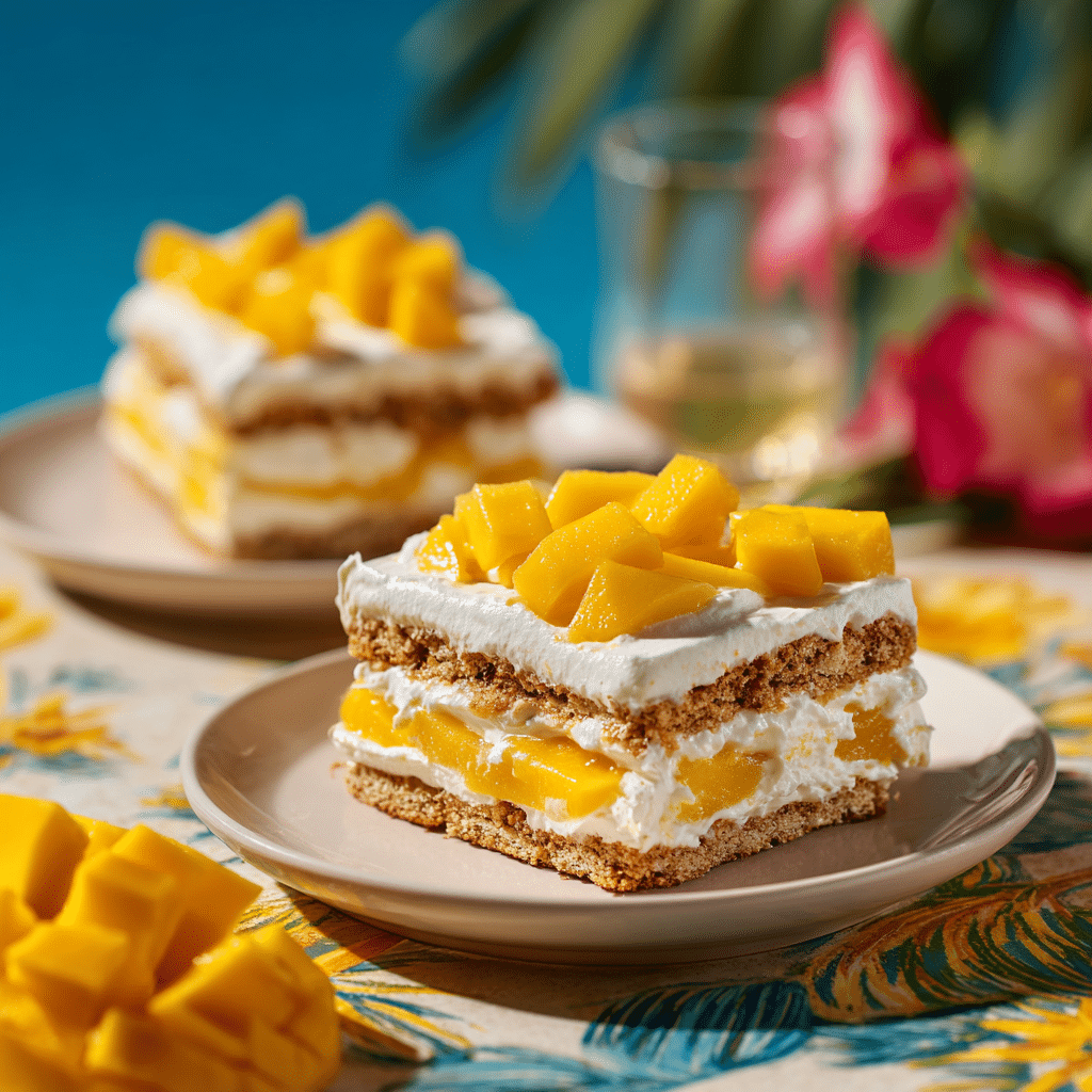 Mango Float Icebox Cake