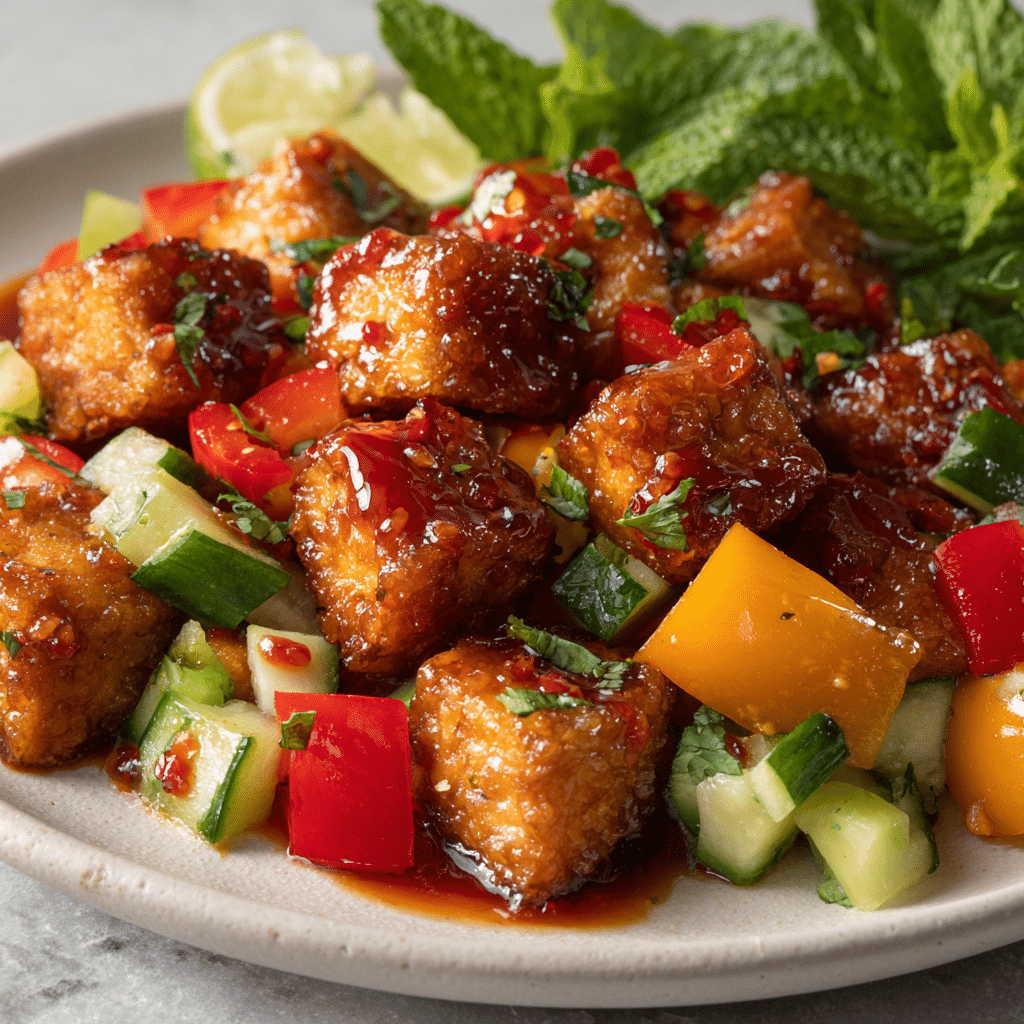 Sweet Chili Tofu Stir-Fry