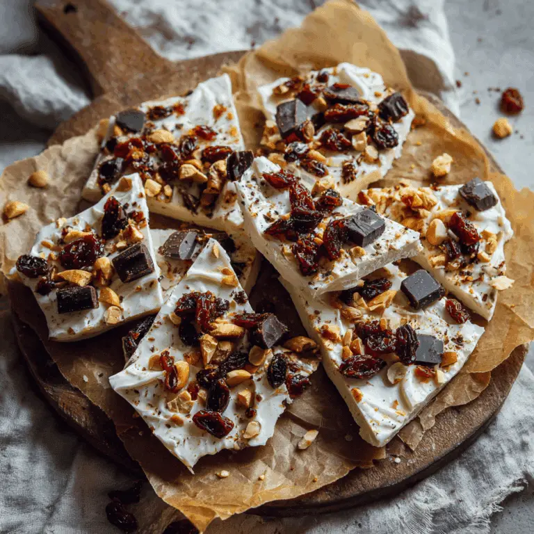 Yogurt Date Bark with Chocolate