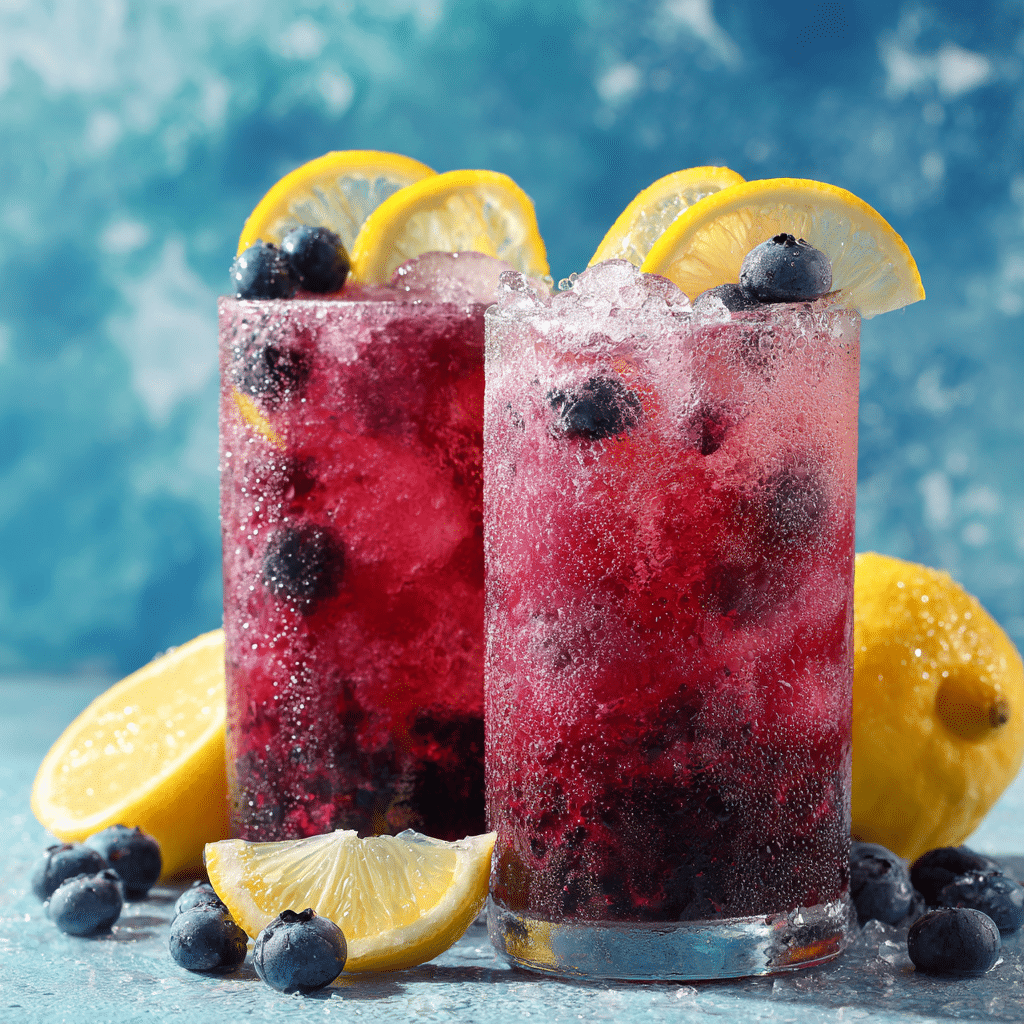 Blueberry Lemon Drop Slushies