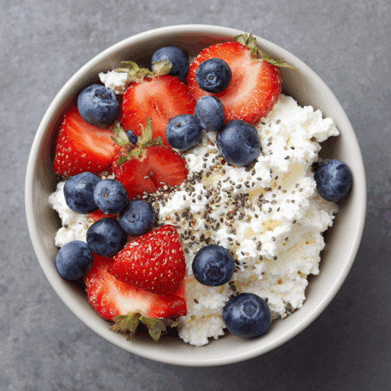 Cottage Cheese Berry Bowl