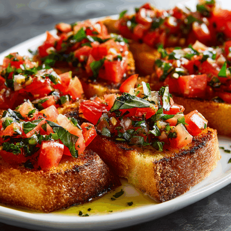Bruschetta with Tomato & Basil
