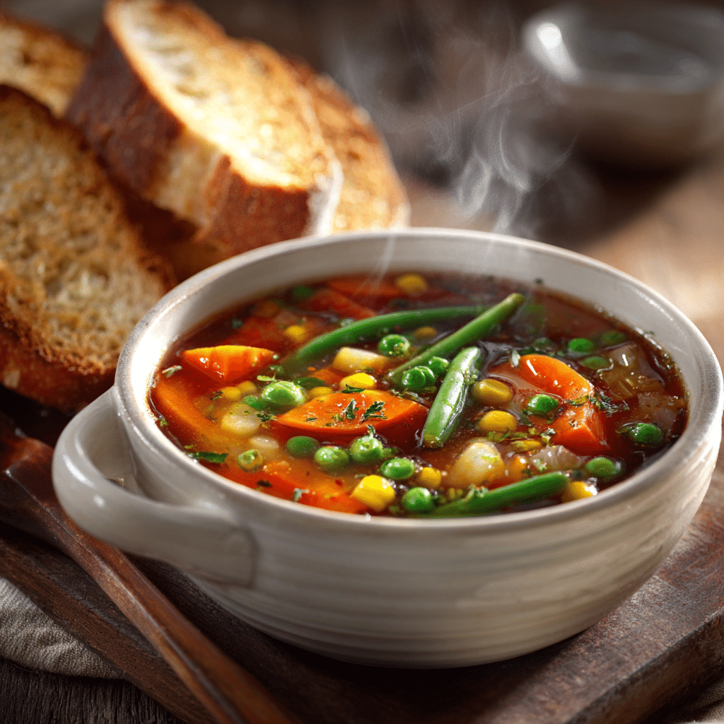 Veggie-Packed Soup and Toast