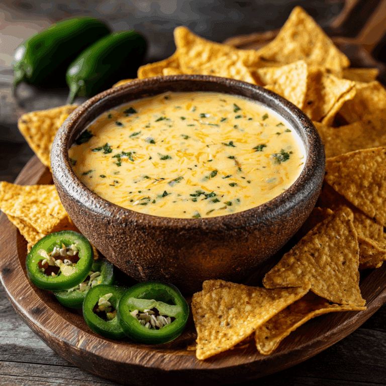 Nachos with Cheese Dip