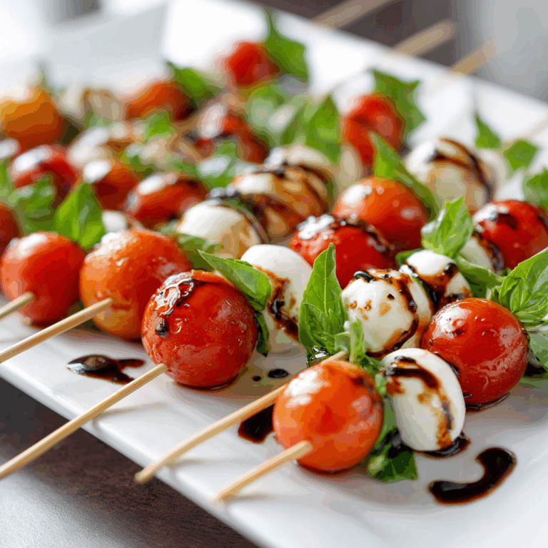 Tomato and Mozzarella Skewers