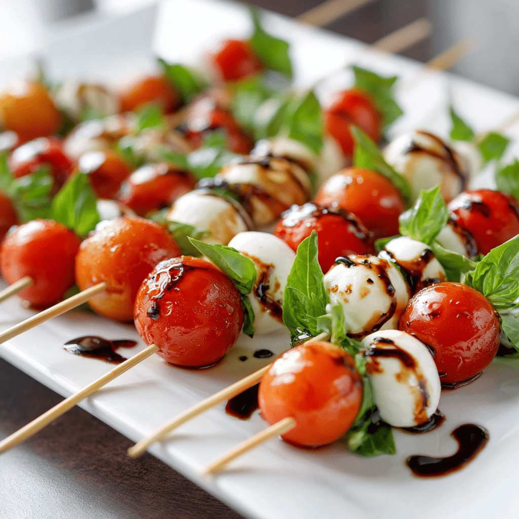 Tomato and Mozzarella Skewers