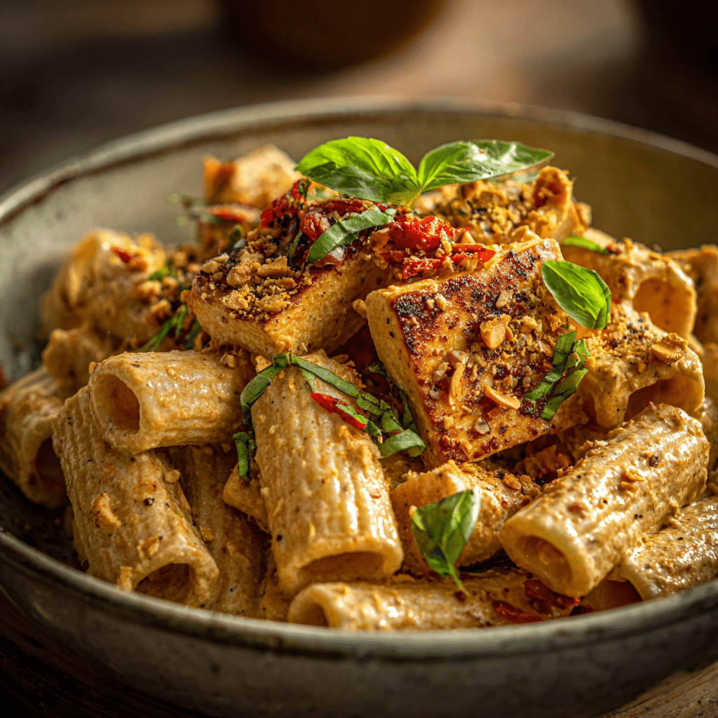 Tofu Pasta in Sun-dried Tomato “Marry Me” Sauce