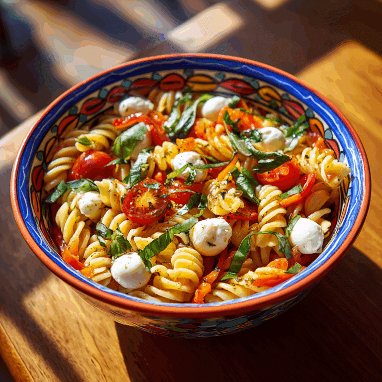 Red Pepper Pasta Salad