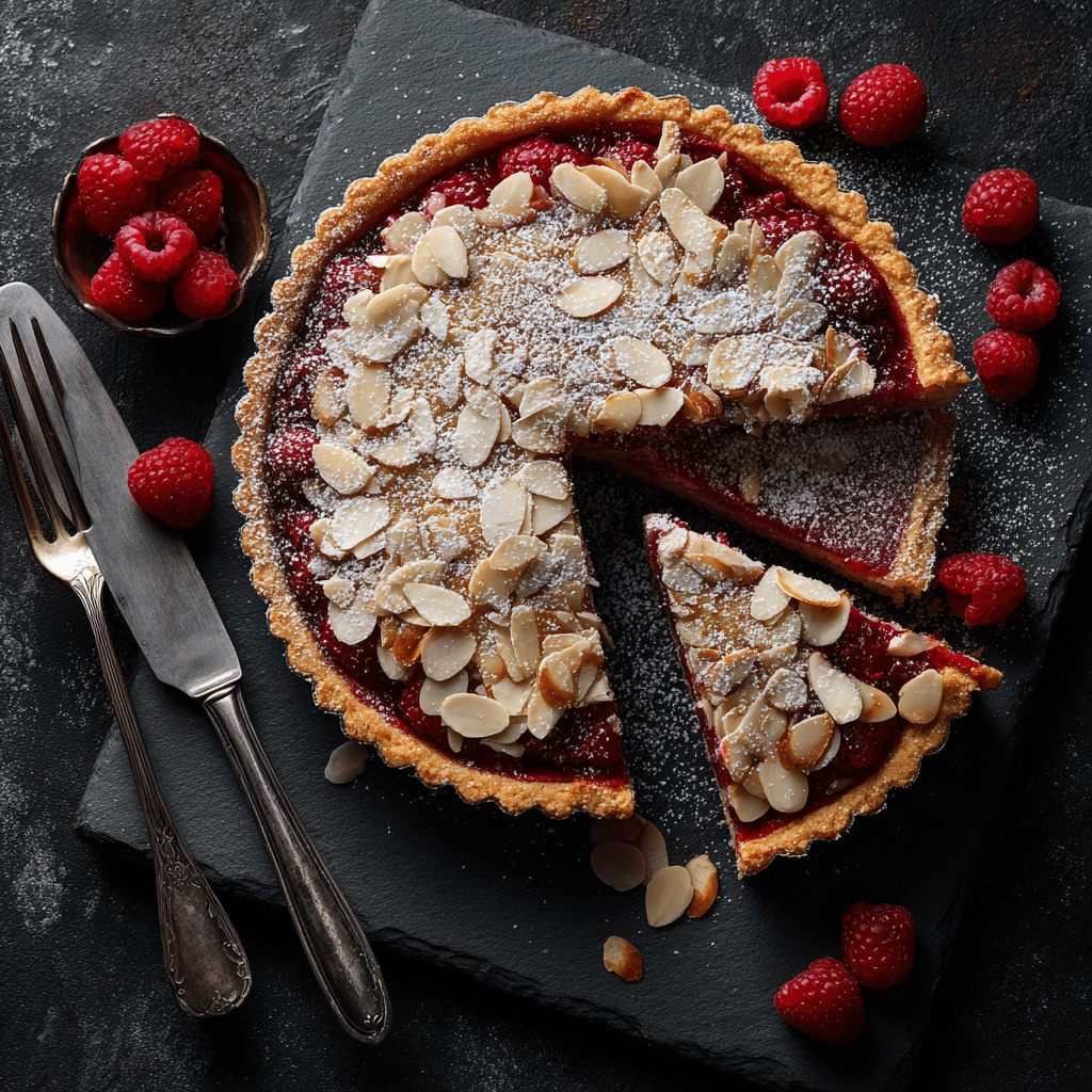 Raspberry Almond Tart