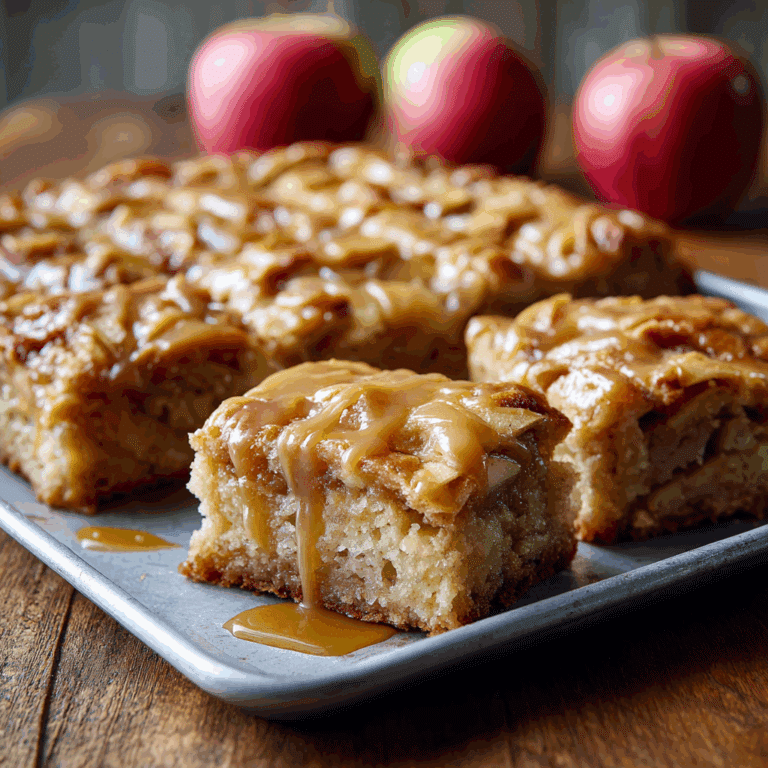 Caramel Apple Sheet Cake