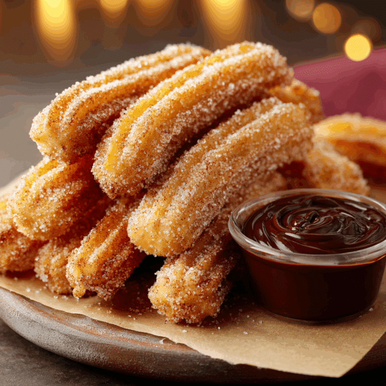 Mini Churros with Chocolate Dip