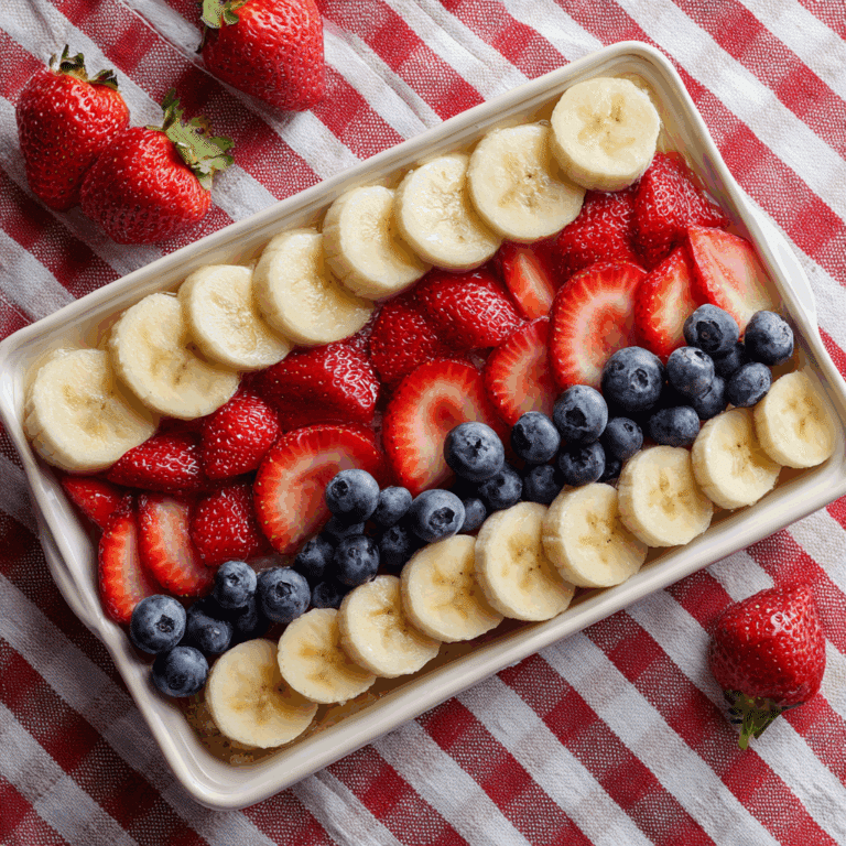 Canada Flag Fruit Tray