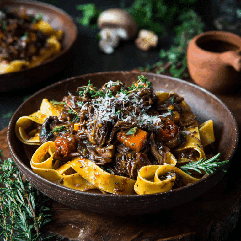 Mushroom Ragu Pasta